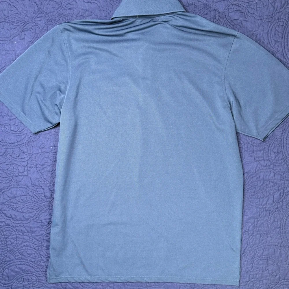 Mens Boxer & Stone‎ Blue Polo Shirt Houston Livestock Show Rodeo M